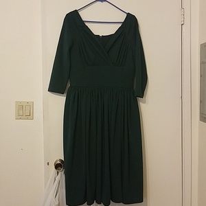 Hunter green pinup dress